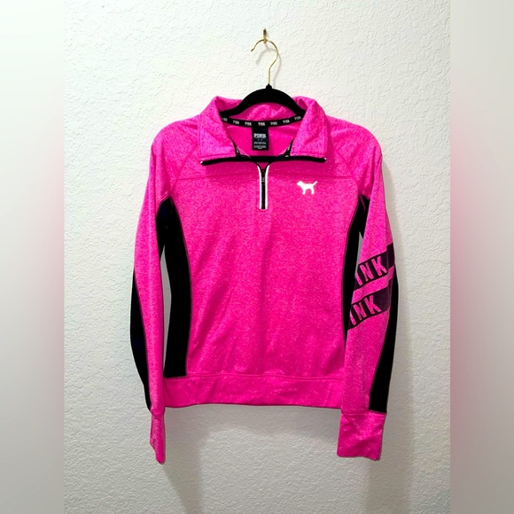 PINK Half Zip Pullover - Picture 1 of 5